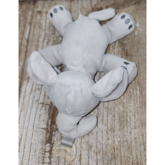 Philips Avent Elephant Soothie Snuggle Pacifier Holder Gray Plush Lovey Paci - Picture 2 of 5